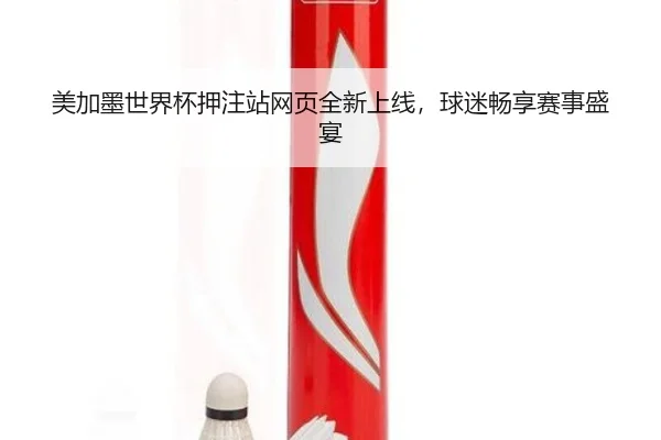 美加墨世界杯押注站网页全新上线，球迷畅享赛事盛宴